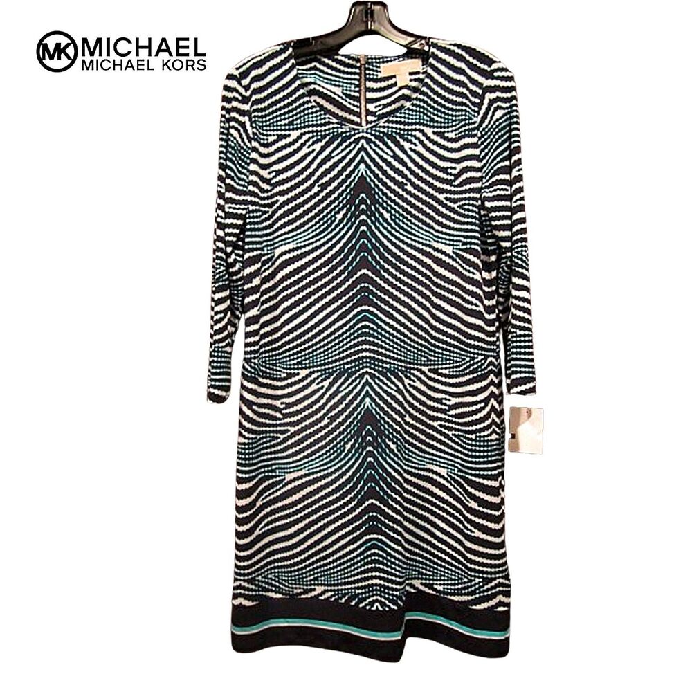 MICHAEL Michael Kors NWT Wave Animal Print Shift Dress